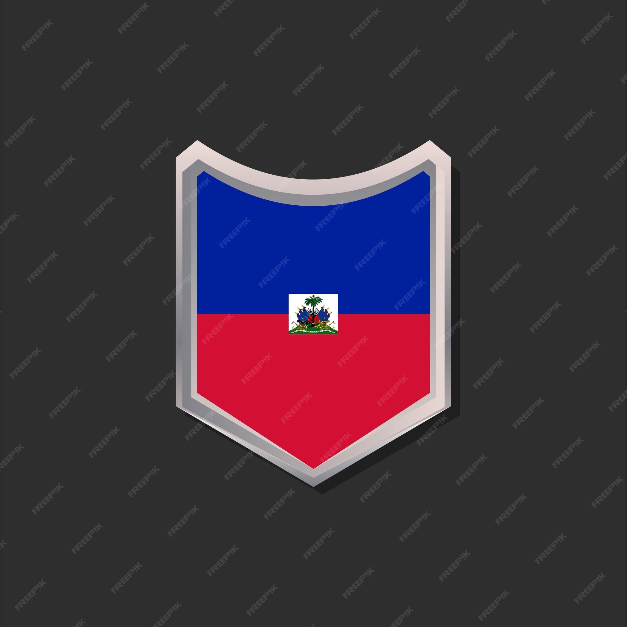 Premium vector illustration of haiti flag template