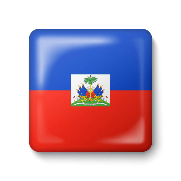 Haitian flags cartoon stock illustrations royalty