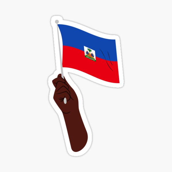 Haitian flag sticker for sale by myidentityshop