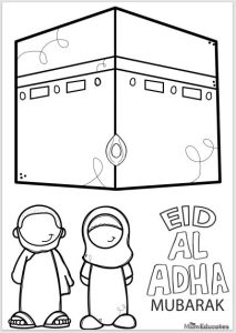 Hajj colouring pages for kids