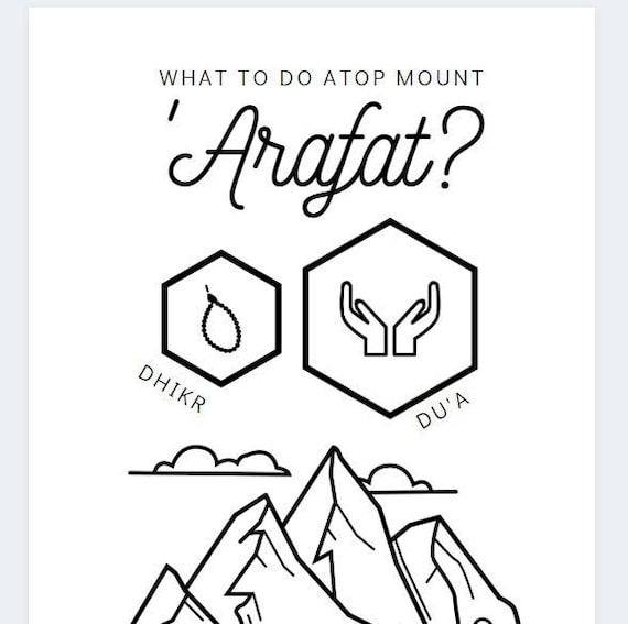 Hajj coloring sheet activity bundle eid aladha printable