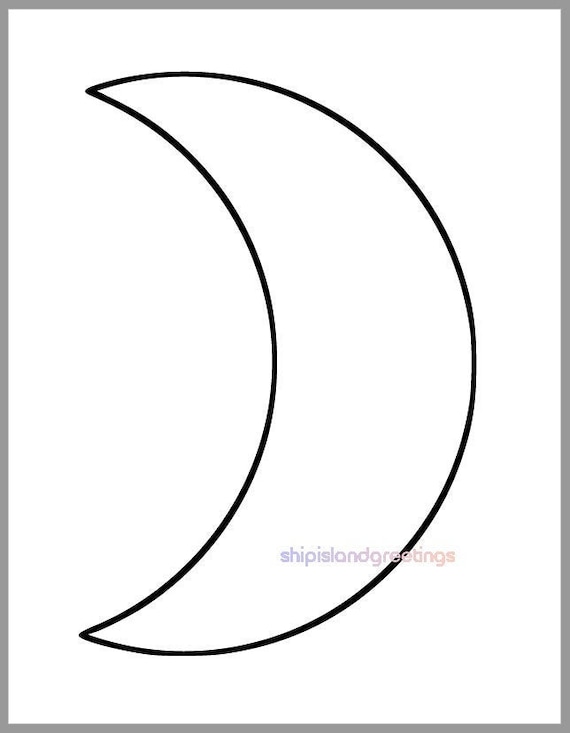 Printable moon template