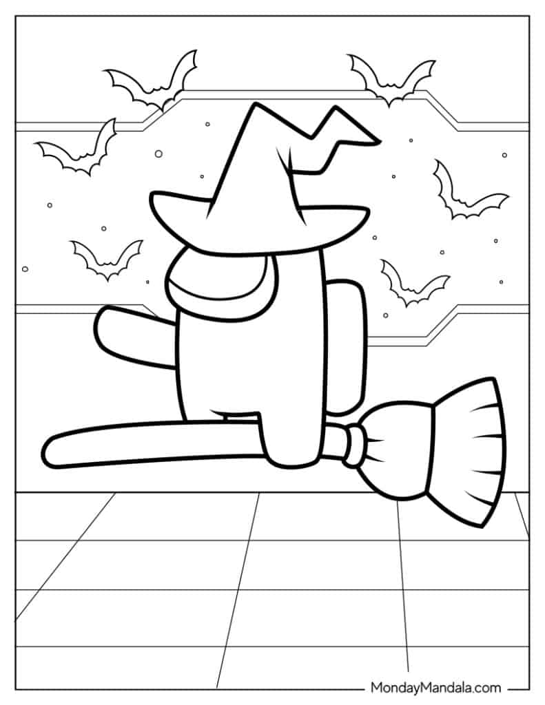Among us coloring pages free pdf printables