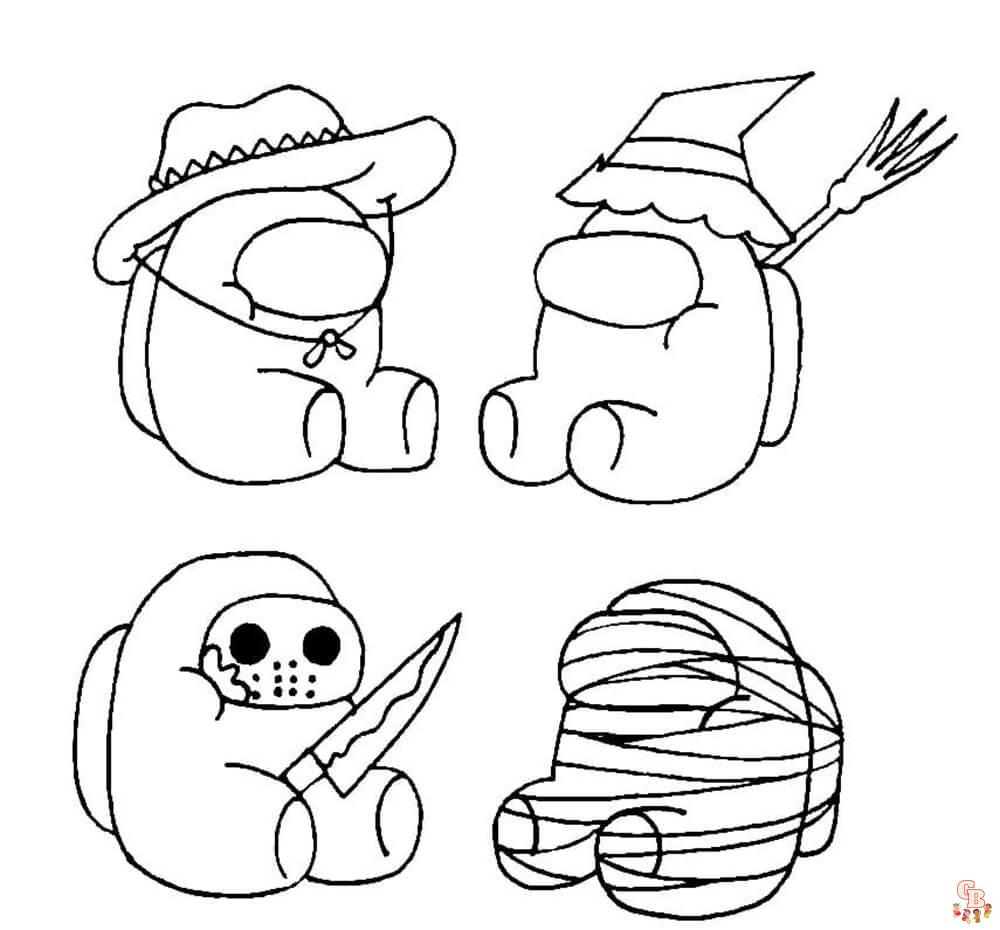 Among us coloring pages