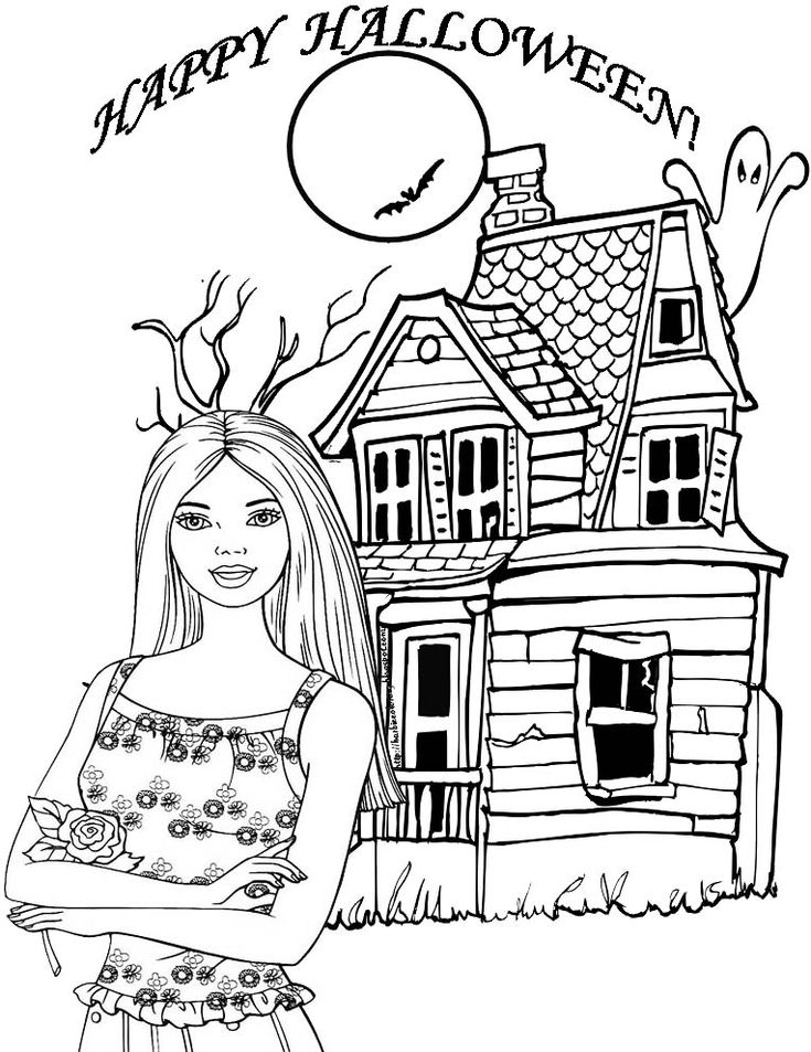 Barbie halloween barbie coloring pages halloween coloring pages halloween coloring