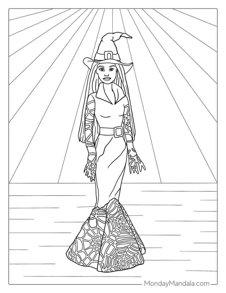 Barbie coloring pages free pdf printables