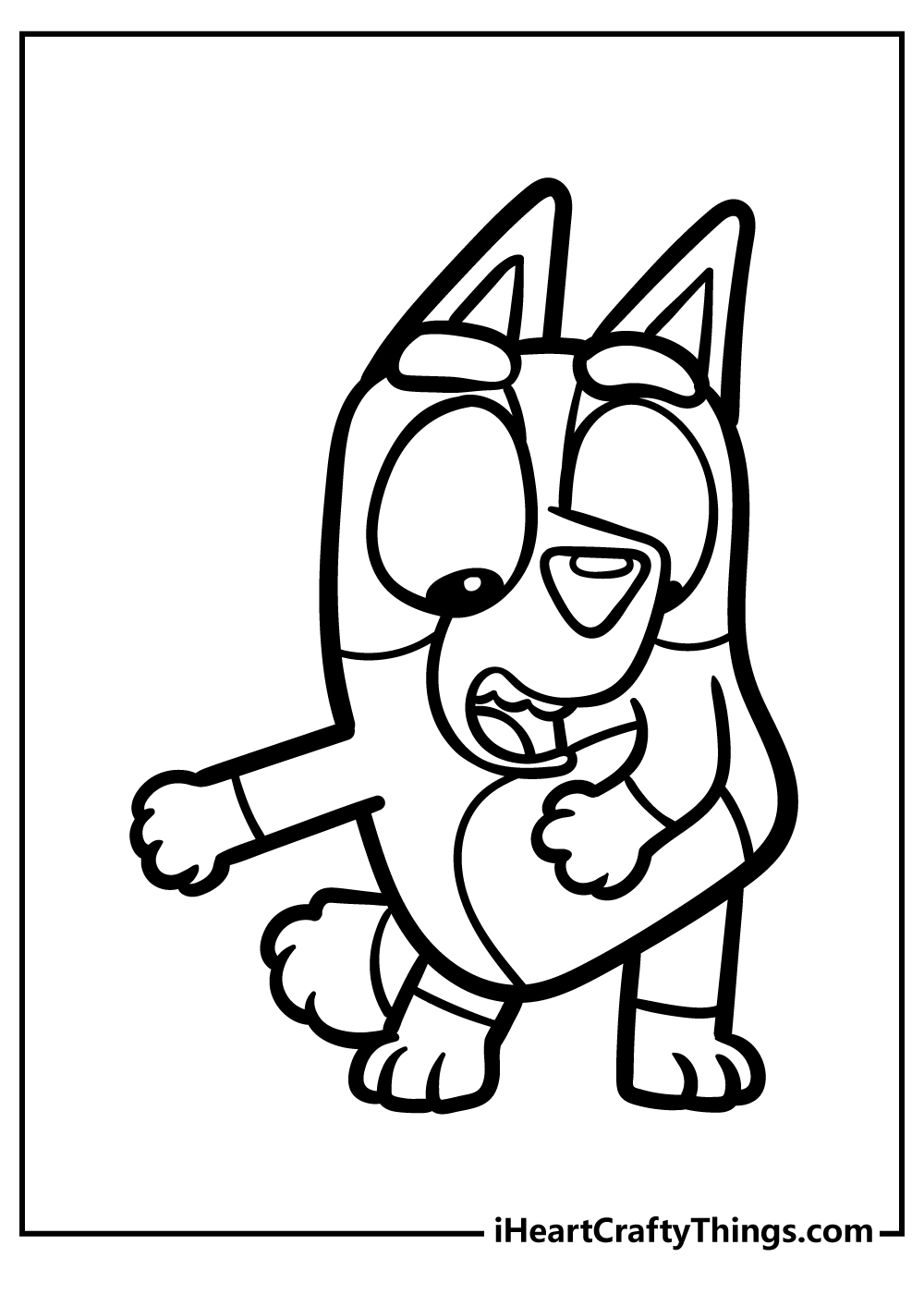Bluey coloring pages free printables