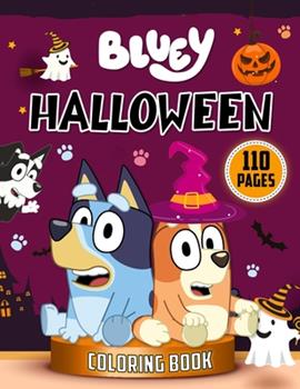 Bluey halloween coloring book an unique book