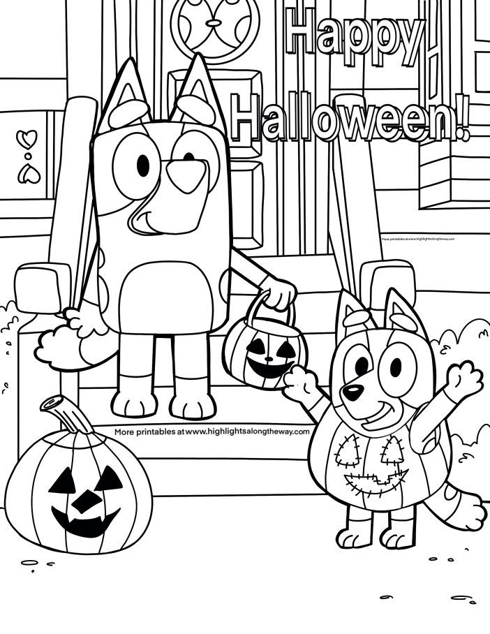 Bluey halloween coloring page halloween coloring sheets free halloween coloring pages cute coloring pages