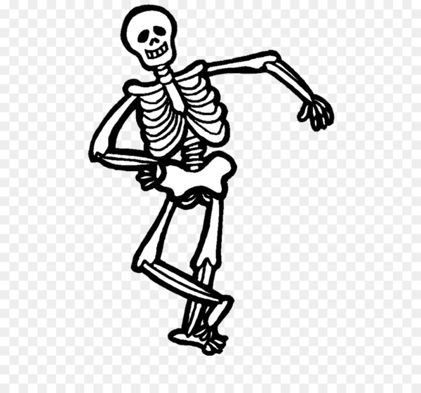 Free halloween human skeleton clip art
