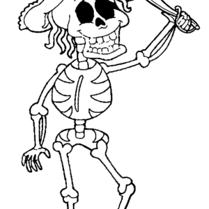 Skeleton coloring pages printable for free download