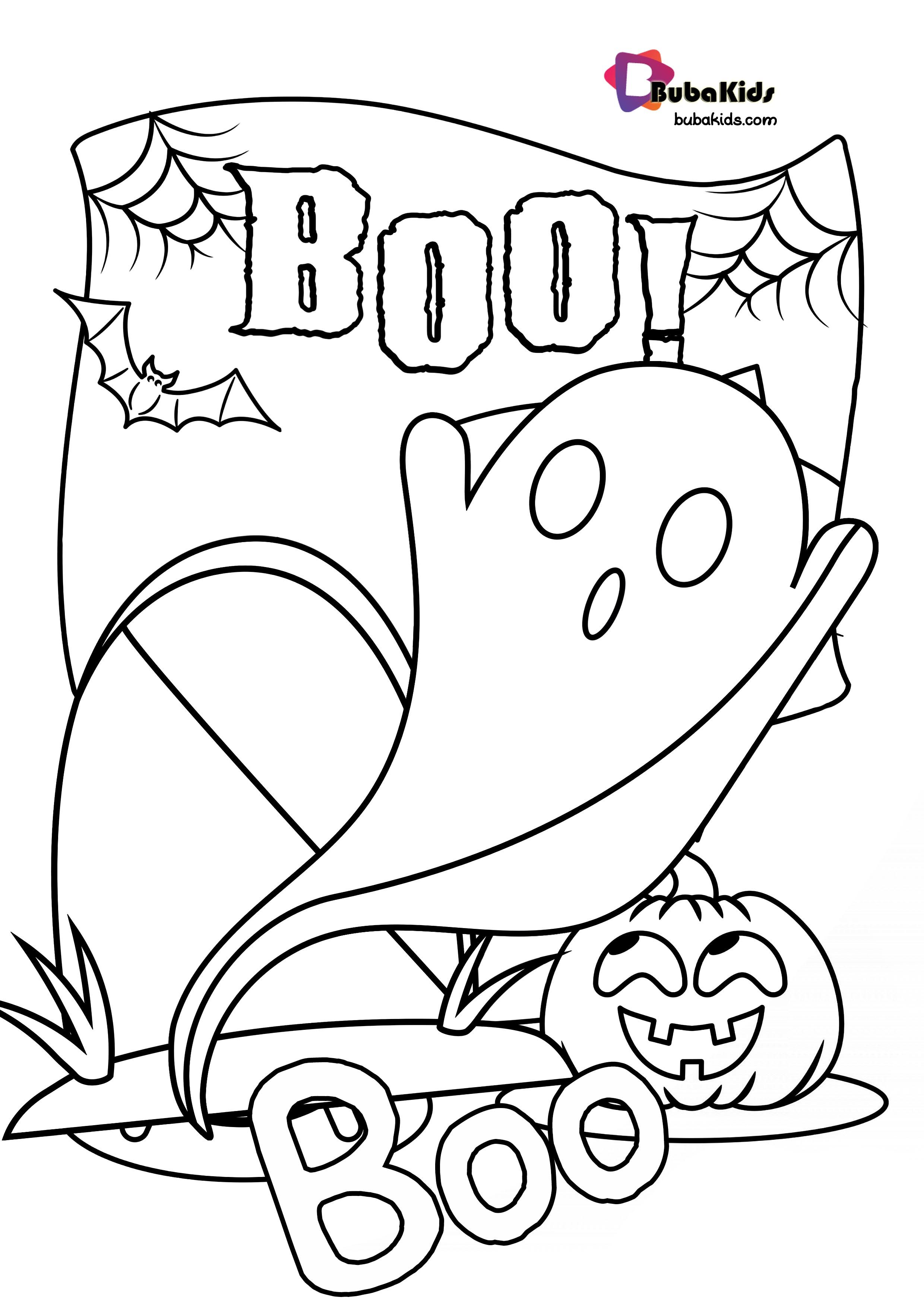 Bubakids boo halloween coloring page boo coloringpage halloween boo coloringpage halloween câ halloween coloring pages halloween coloring halloween boo