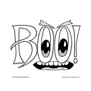 Get into the halloween spirit with boo coloring pages