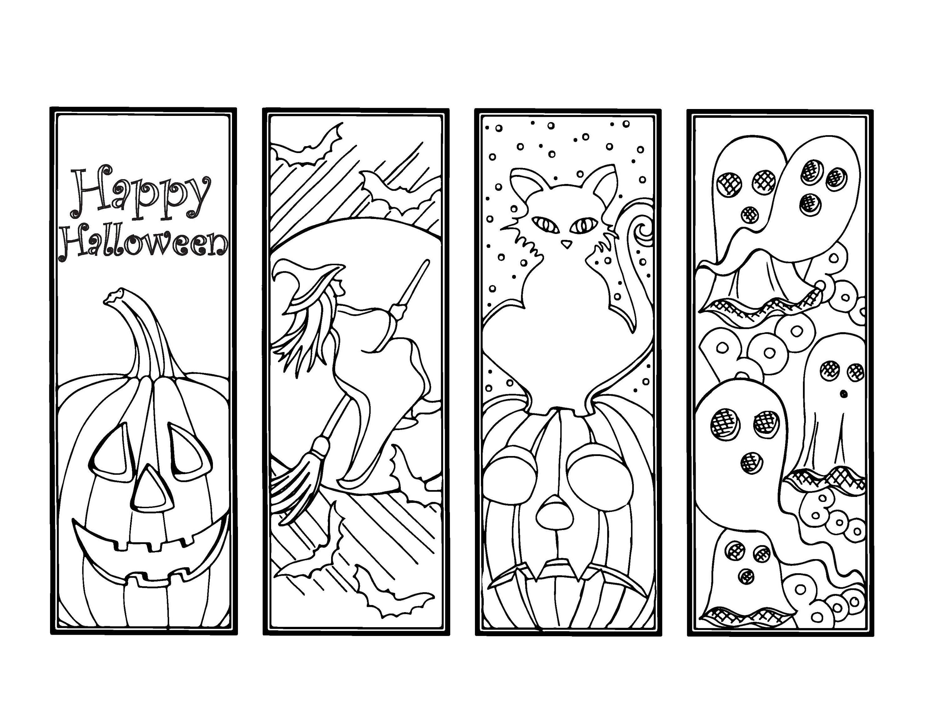 Diy halloween bookmks