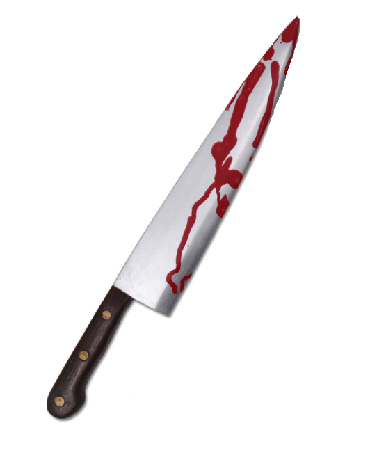 Butcher knife with blood michael myers halloween prop repl