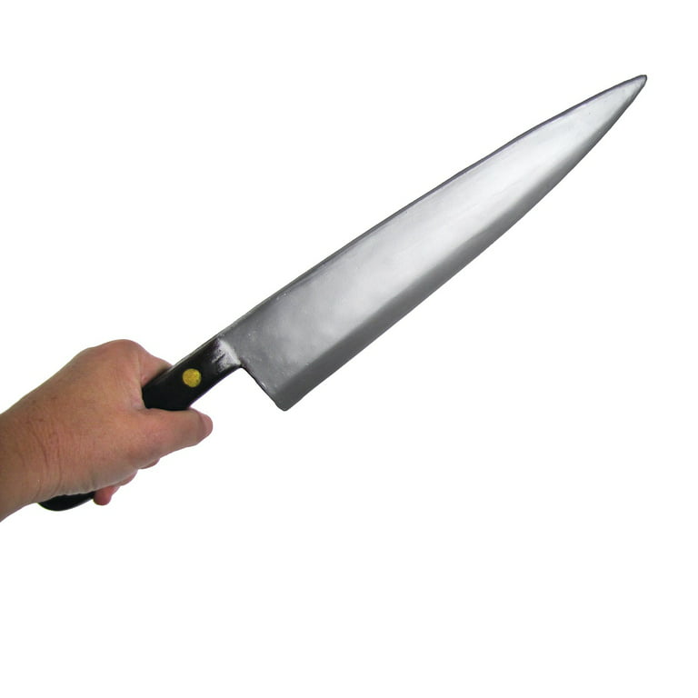 Treasuregurus realistic fake toy foam kitchen knife novelty weapon halloween costume accessory