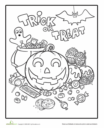 Halloween candy worksheet education free halloween coloring pages candy coloring pages halloween coloring pages printable