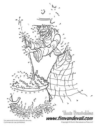 Free printable halloween dot