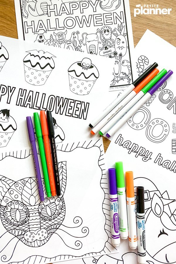 Free halloween coloring pages for adults kids download now