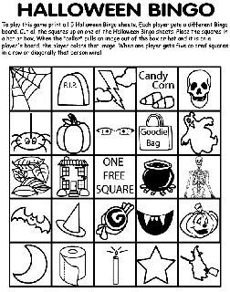 Halloween free coloring pages