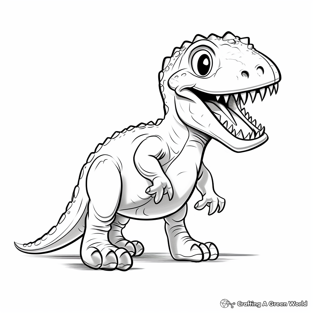 Dinosaur coloring pages for toddlers
