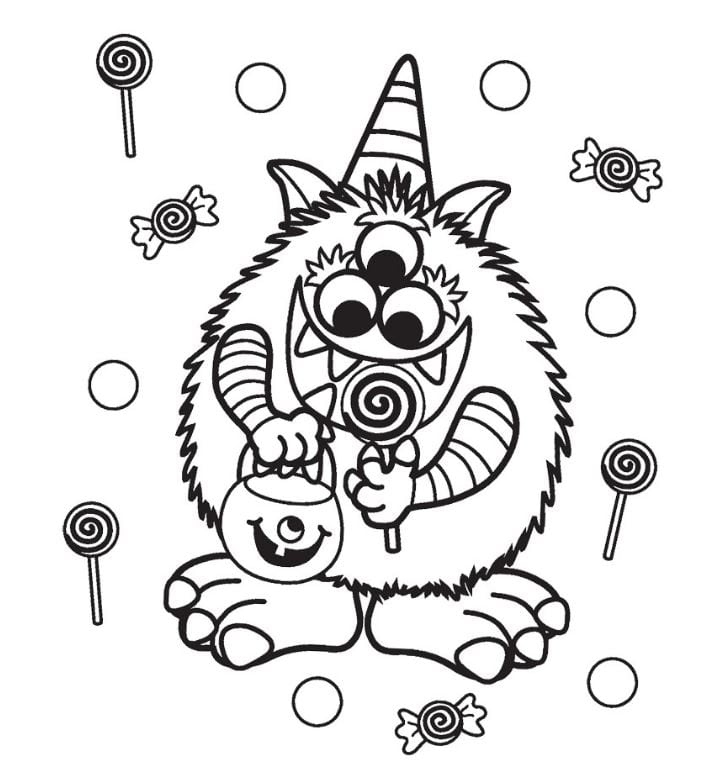 Free halloween coloring pages for adults kids