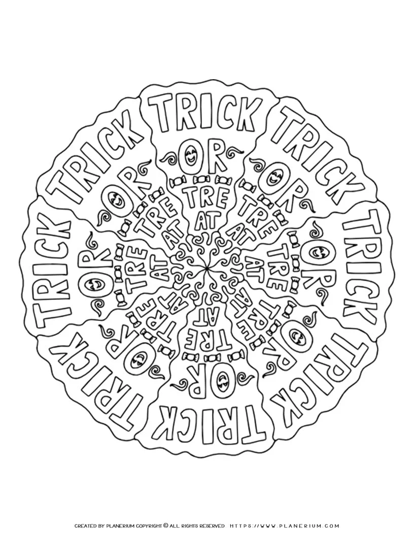 Halloween mandala