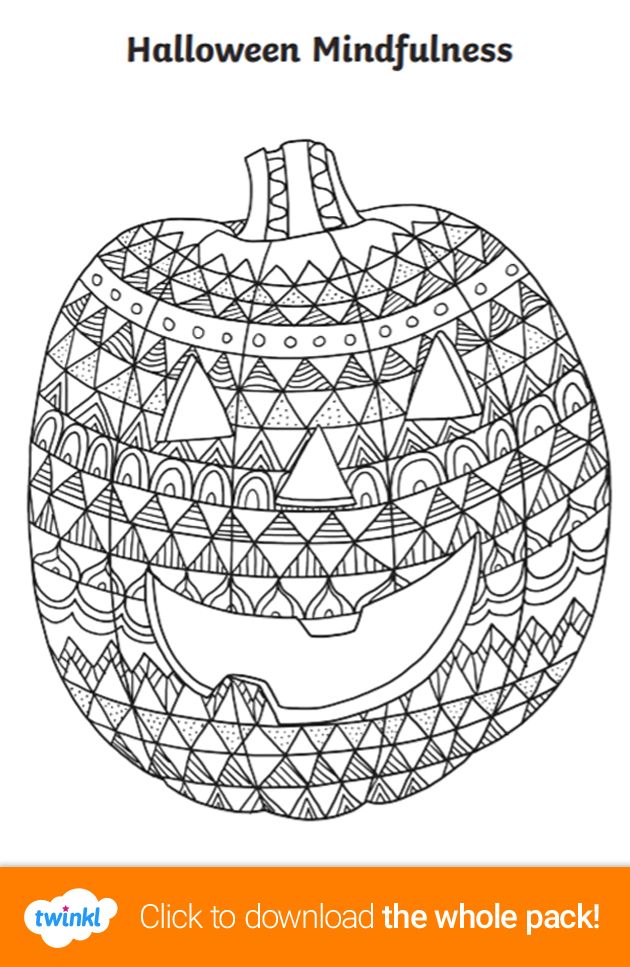 Halloween mindfulness louring pages mindfulness louring halloween themes halloween loring