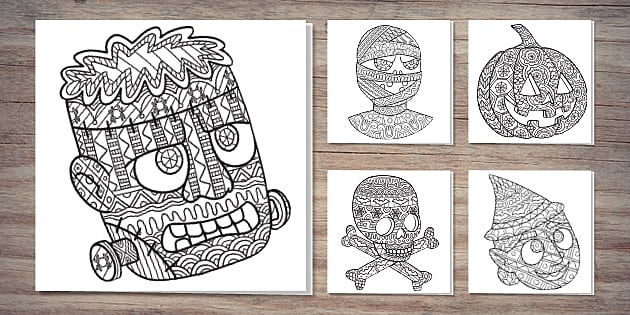 Halloween mindfulness louring card pack party