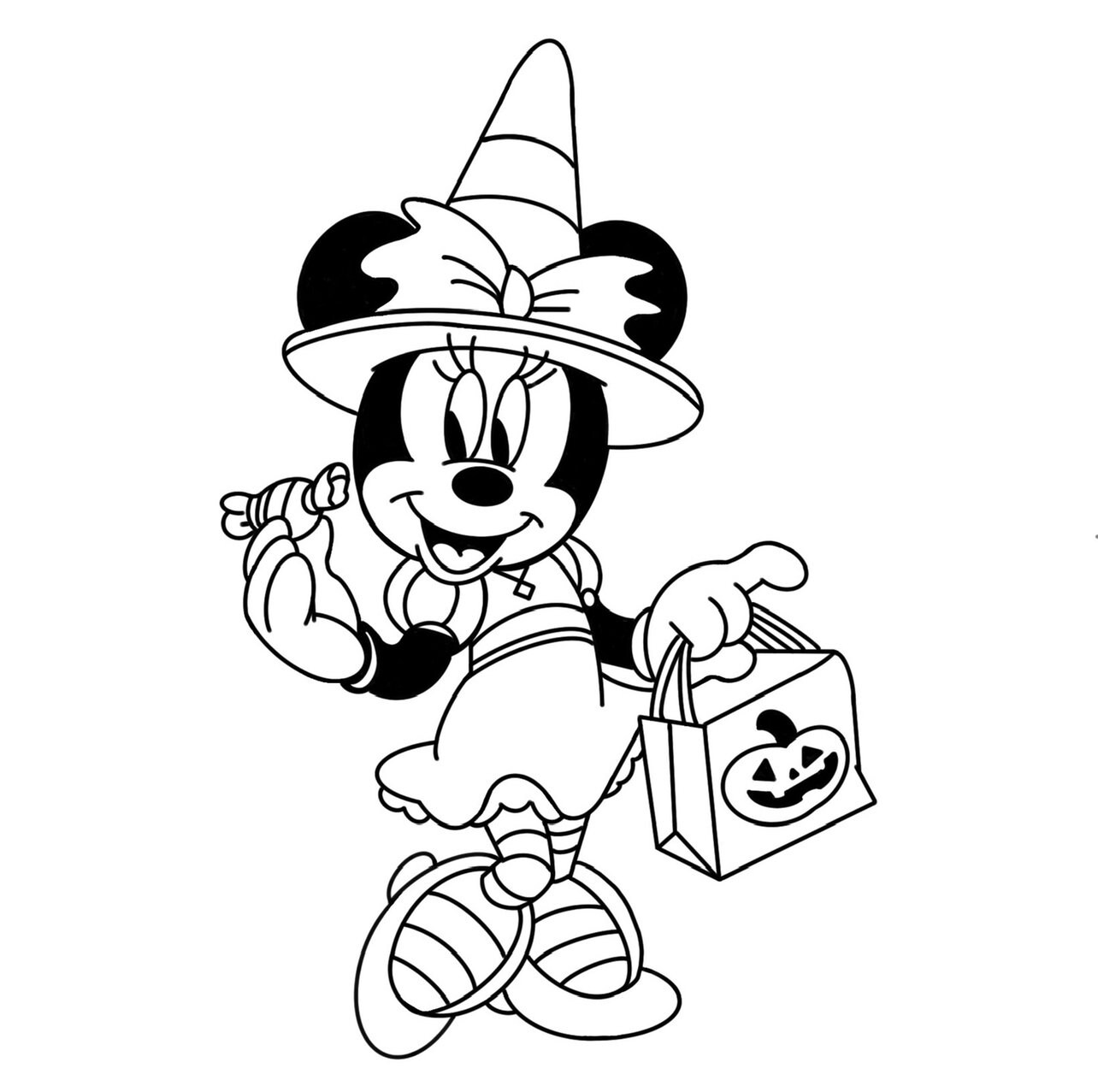 Halloween minnie mouse witch svg instant download