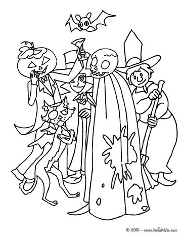 Funny and scary monsters coloring pages