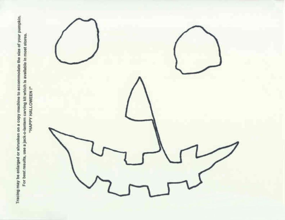Halloween jack o lantern template michael