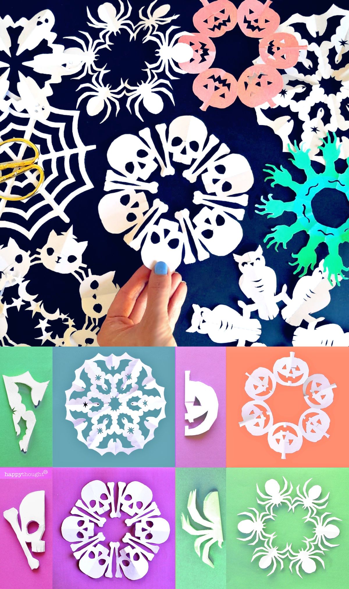 Diy halloween snowflake templates snowflake template halloween diy halloween crafts