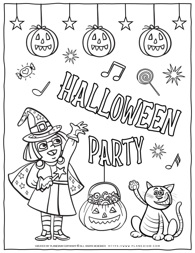 Halloween coloring page