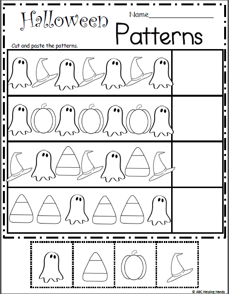 Fun halloween patterns made by teachers