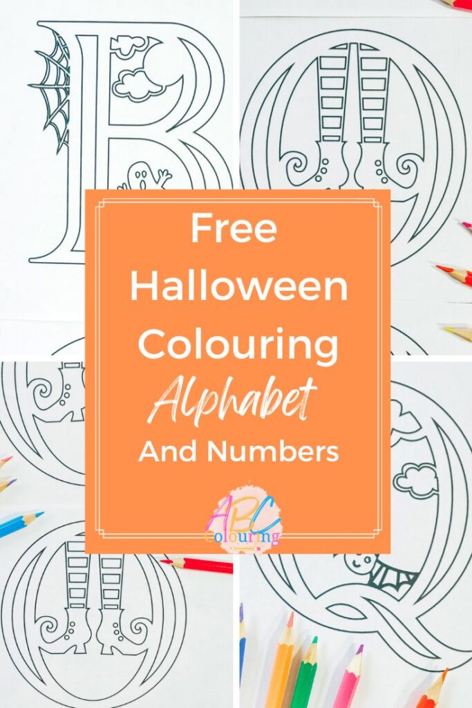 Abc halloween printable colouring pages â extraordinary chaos
