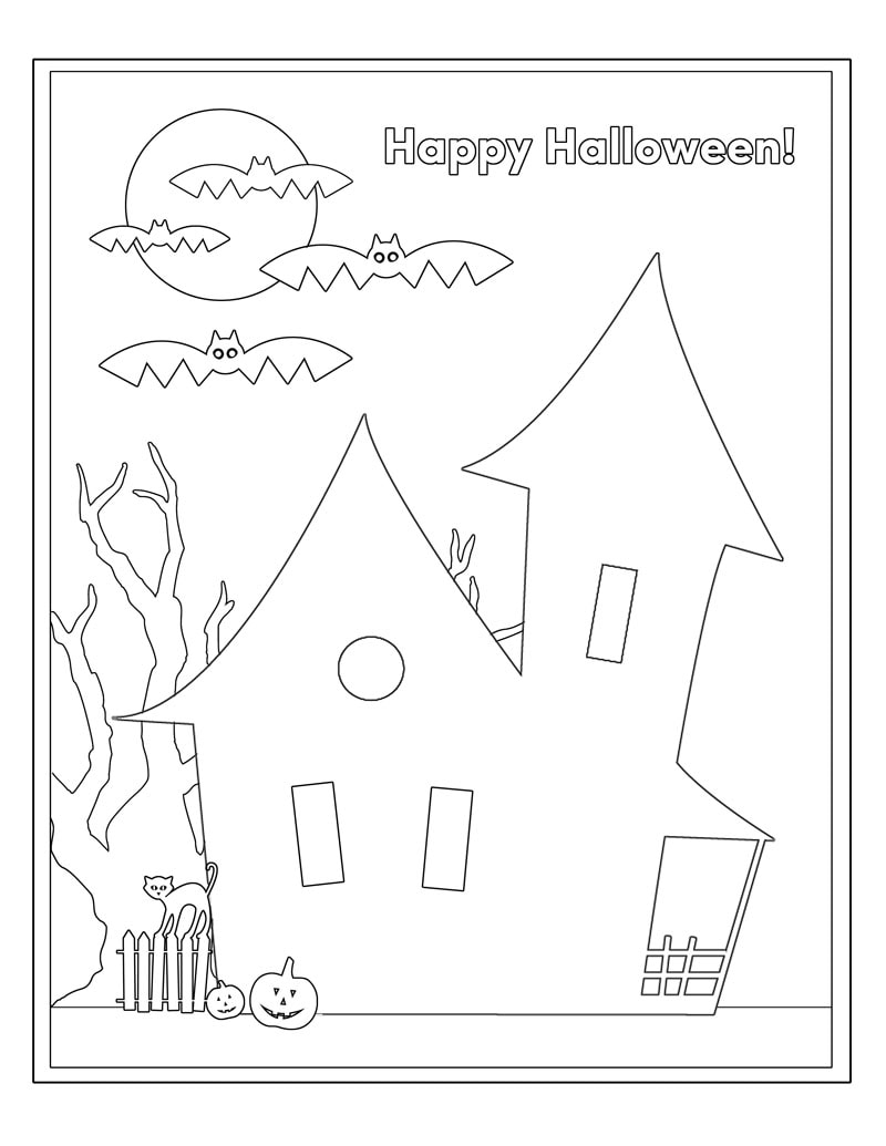Free halloween coloring pages