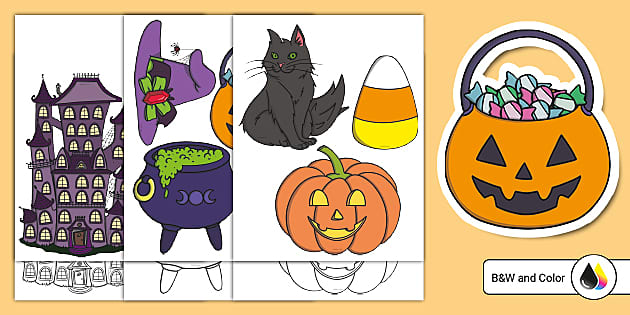 Halloween cutouts for kids teaching resources usa
