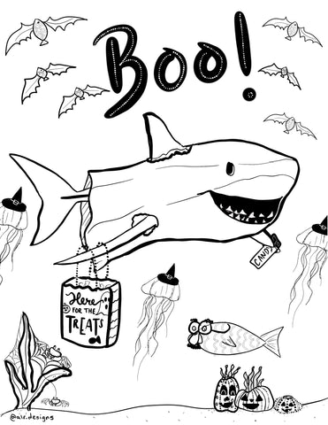 Halloween coloring pages â alr designs