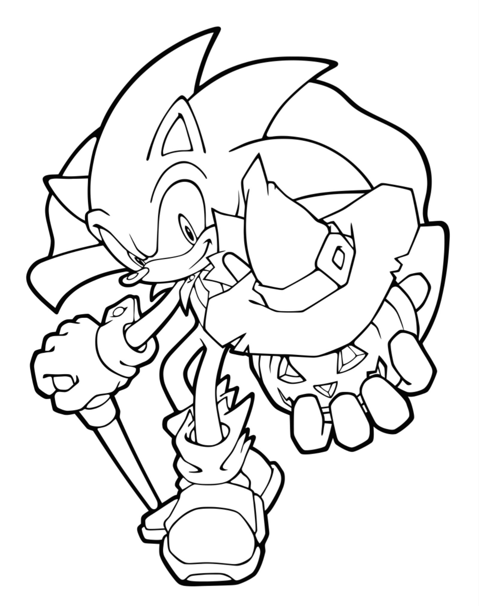 Sonic coloring pages pictures digital download