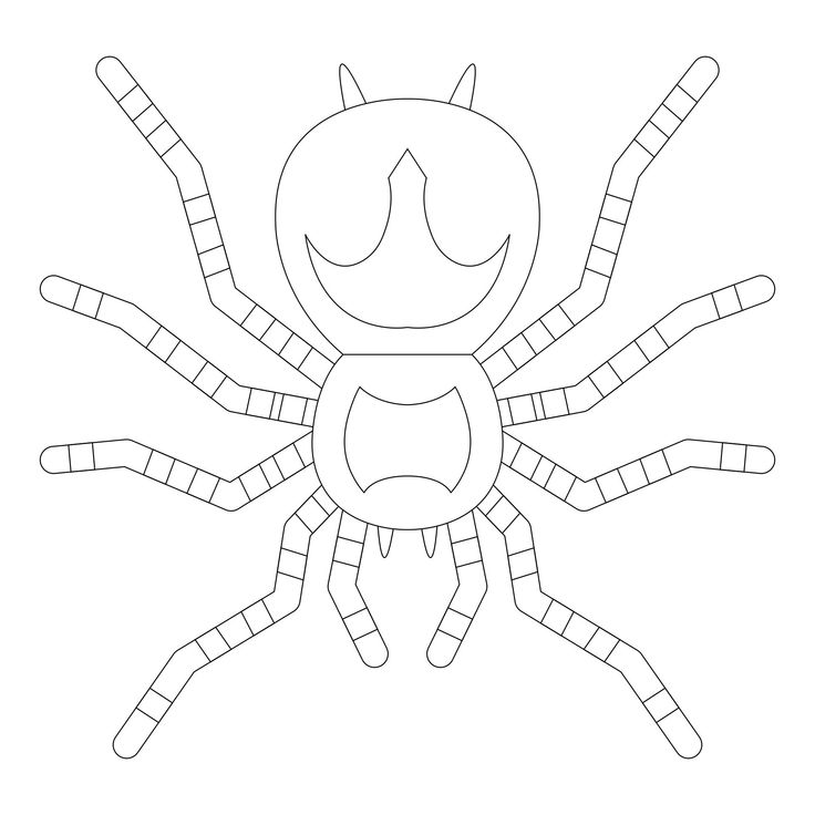 Best printable halloween spider coloring pages pdf for free at printablee spider coloring page halloween spider halloween coloring pages