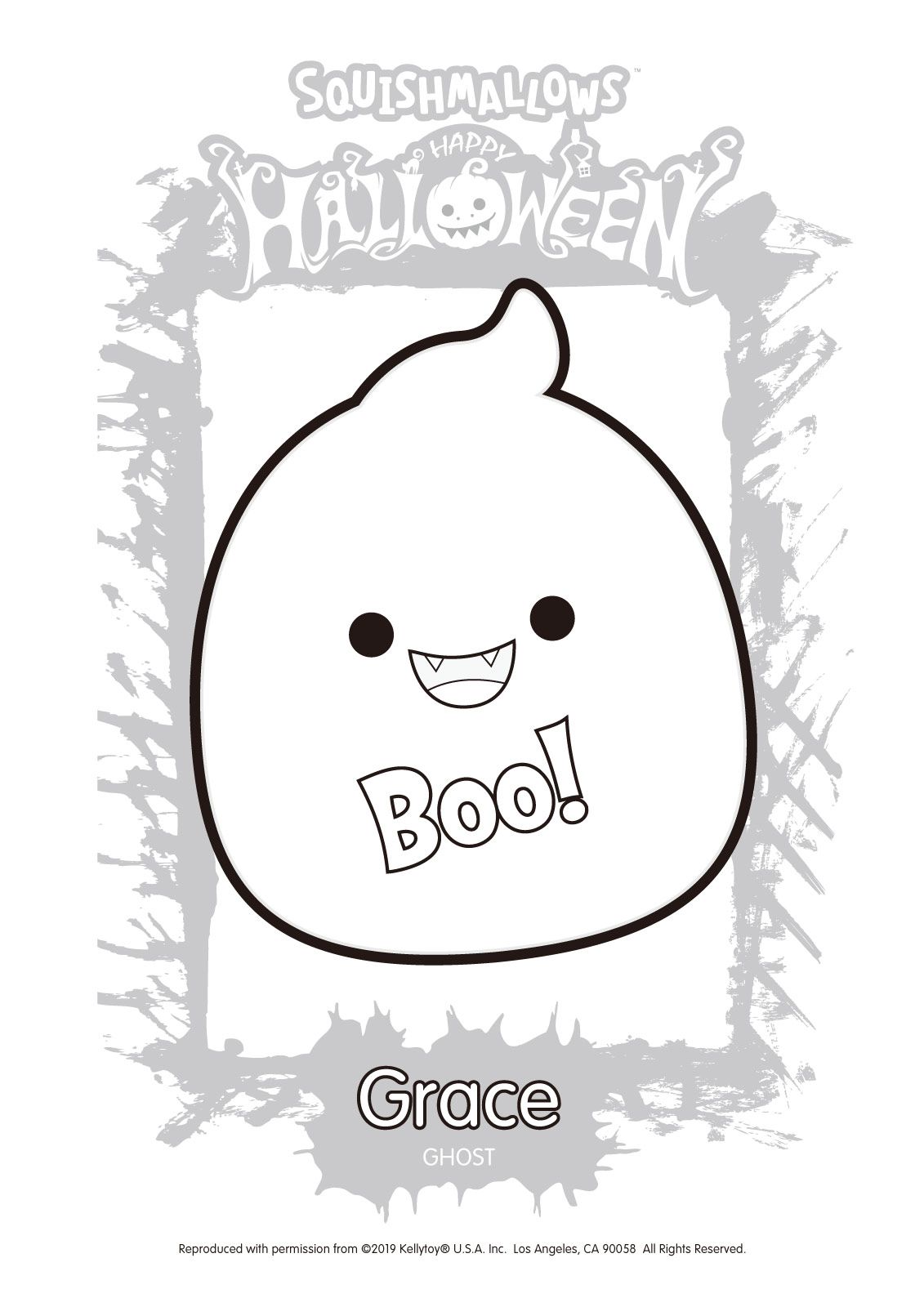Halloween squishmallows grace coloring pages halloween coloring book coloring pages free kids coloring pages