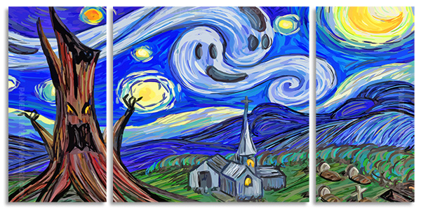 Halloween starry night