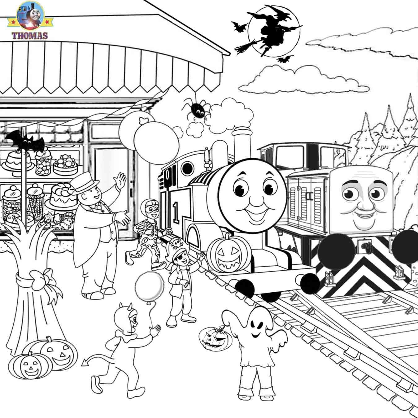 Free printable halloween ideas kids activities thomas coloring sheets train coloring pages cartoon coloring pages disney coloring pages
