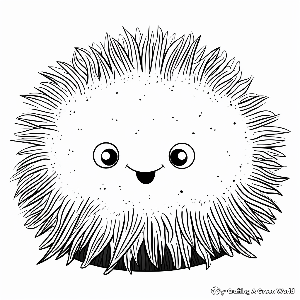 Sea urchin coloring pages