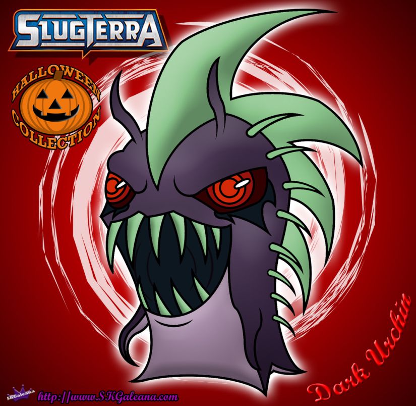 Free halloween coloring page featuring dark urchin from slugterra free halloween coloring pages halloween coloring pages halloween coloring