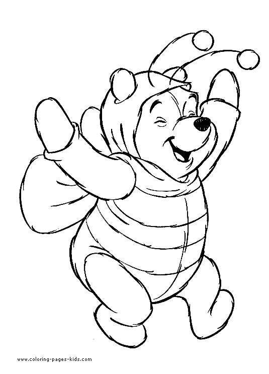 Winnie the pooh halloween color page bear coloring pages halloween coloring book halloween coloring