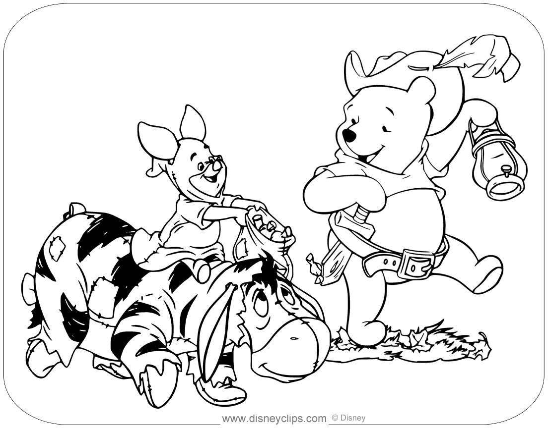Disney halloween coloring pages
