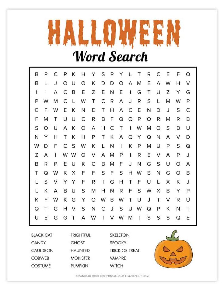 Free printable halloween word search halloween word search halloween words halloween word search printables