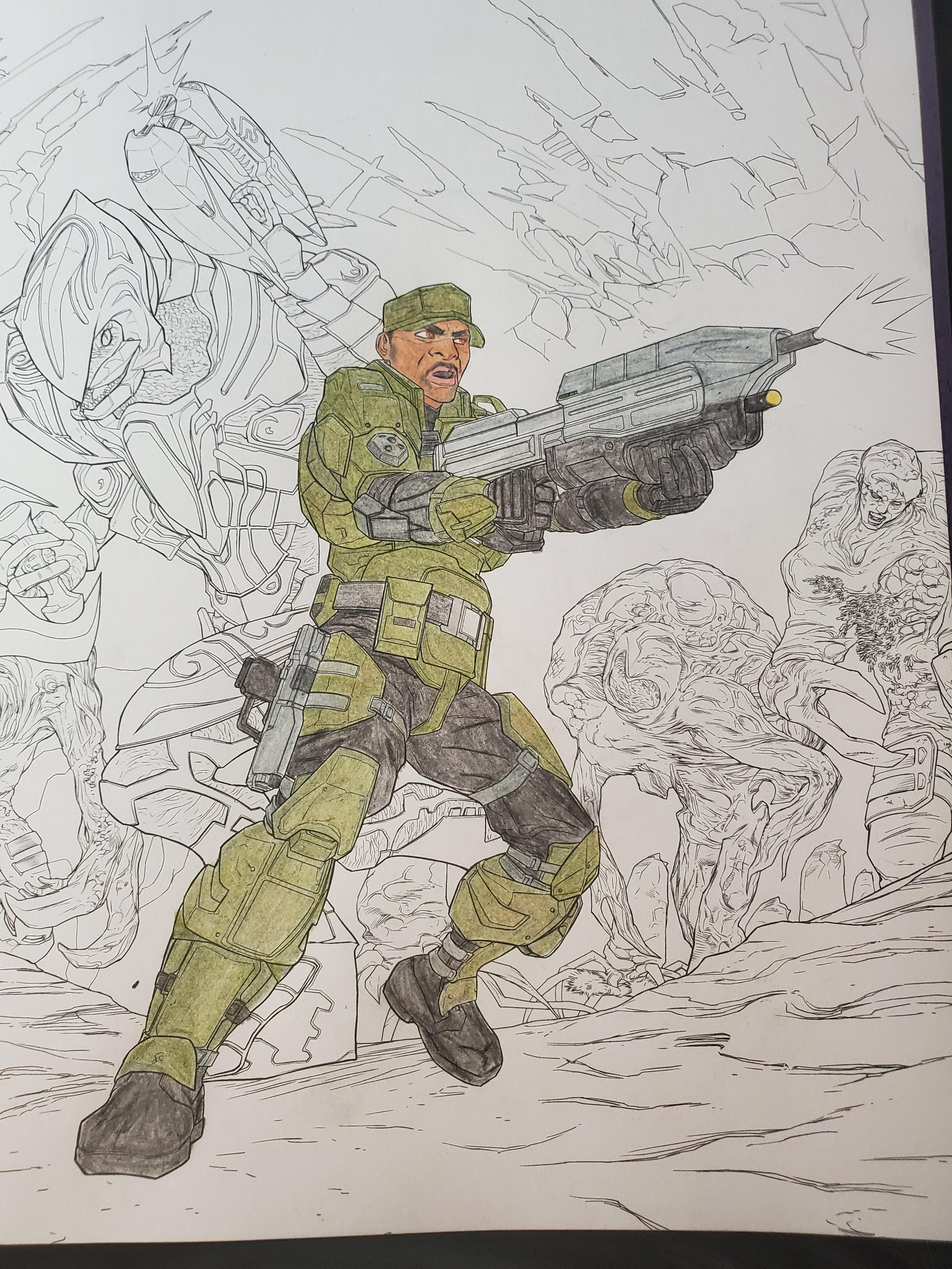 From the halo coloring book radultcoloring